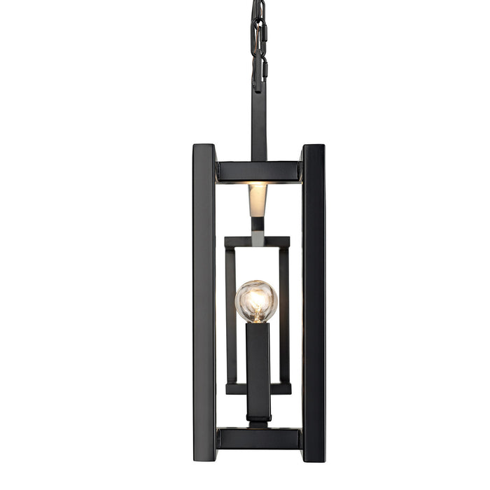 Golden - 9020-LP BLK - Five Light Linear Pendant - Kinsington - Matte Black