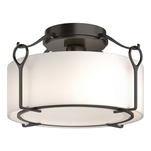 Bow One Light Semi-Flush Mount Oil Rubbed Bronze