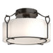 Hubbardton Forge - 121142-SKT-14-GG0218 - One Light Semi-Flush Mount - Bow - Oil Rubbed Bronze