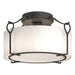 Hubbardton Forge - 121142-SKT-20-GG0218 - One Light Semi-Flush Mount - Bow - Natural Iron