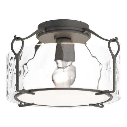Bow One Light Semi-Flush Mount Natural Iron