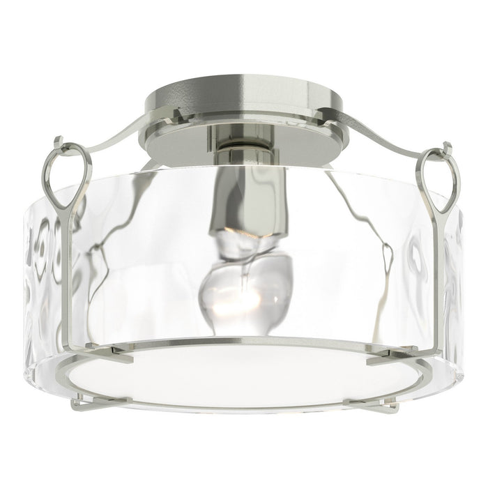 Hubbardton Forge - 121142-SKT-85-LL0218 - One Light Semi-Flush Mount - Bow - Sterling