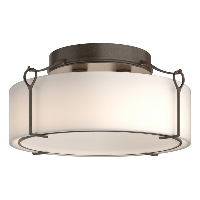 Hubbardton Forge - 121145-SKT-05-GG0216 - Four Light Semi-Flush Mount - Bow - Bronze