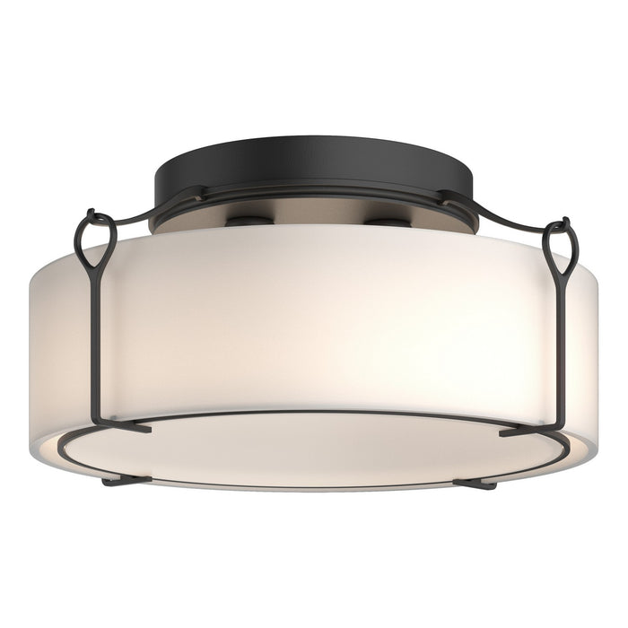Hubbardton Forge - 121145-SKT-10-GG0216 - Four Light Semi-Flush Mount - Bow - Black