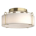 Hubbardton Forge - 121145-SKT-86-GG0216 - Four Light Semi-Flush Mount - Bow - Modern Brass