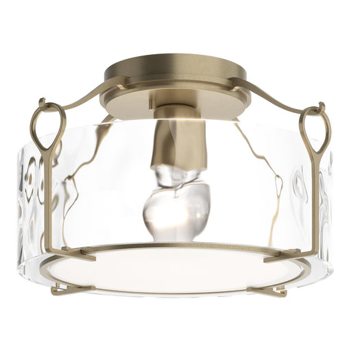 Bow One Light Semi-Flush Mount Soft Gold