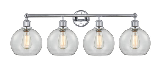 Edison Four Light Bath Vanity Polished Chrome