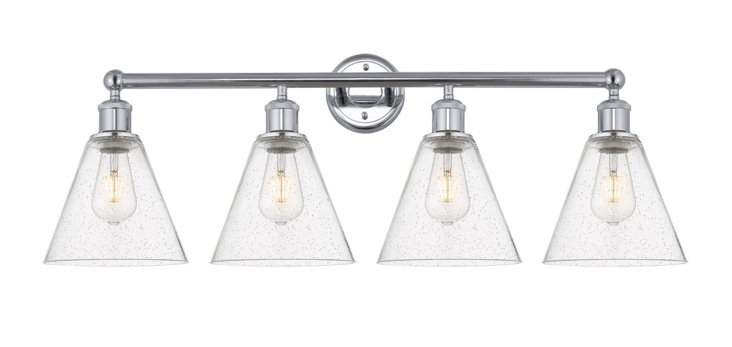 Innovations - 616-4W-PC-GBC-84 - Four Light Bath Vanity - Downtown Urban - Polished Chrome