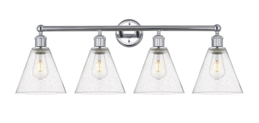 Edison Four Light Bath Vanity Polished Chrome