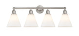 Innovations - 616-4W-SN-GBC-81 - Four Light Bath Vanity - Downtown Urban - Satin Nickel