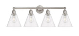 Innovations - 616-4W-SN-GBC-82 - Four Light Bath Vanity - Downtown Urban - Satin Nickel