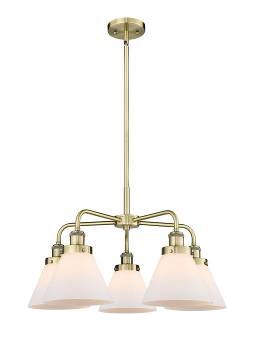 Innovations - 916-5CR-AB-G41 - Five Light Chandelier - Downtown Urban - Antique Brass