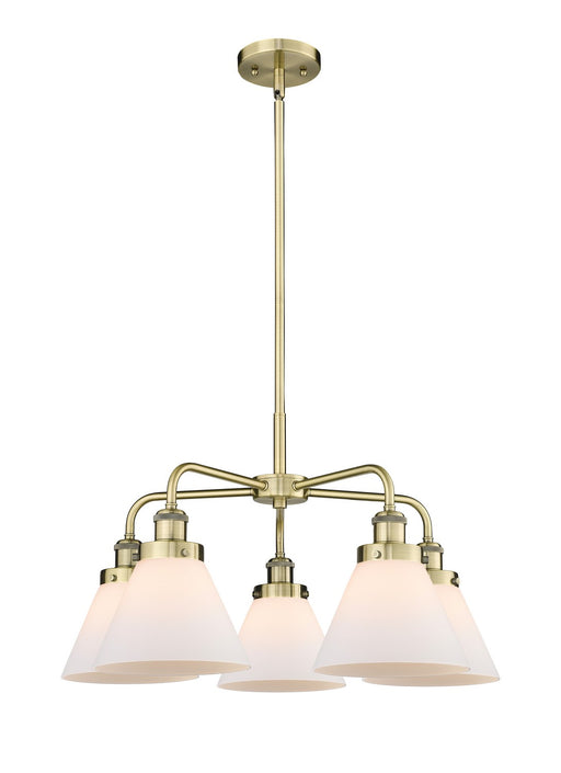 Innovations - 916-5CR-AB-G41 - Five Light Chandelier - Downtown Urban - Antique Brass