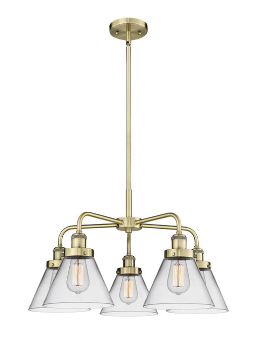 Innovations - 916-5CR-AB-G42 - Five Light Chandelier - Downtown Urban - Antique Brass