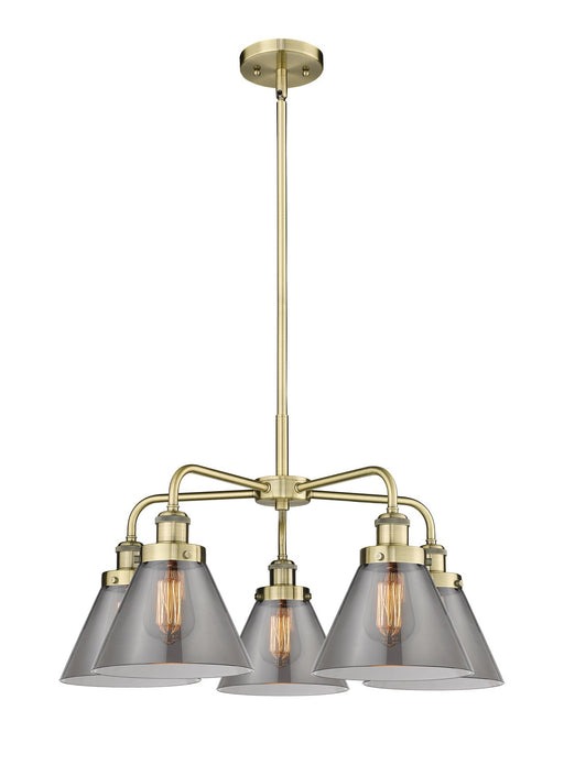 Innovations - 916-5CR-AB-G43 - Five Light Chandelier - Downtown Urban - Antique Brass