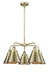 Innovations - 916-5CR-AB-M13-AB - Five Light Chandelier - Downtown Urban - Antique Brass