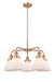 Innovations - 916-5CR-AC-G41 - Five Light Chandelier - Downtown Urban - Antique Copper