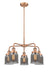 Innovations - 916-5CR-AC-G53 - Five Light Chandelier - Downtown Urban - Antique Copper