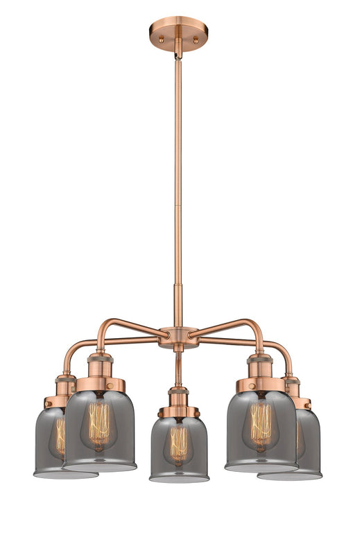 Innovations - 916-5CR-AC-G53 - Five Light Chandelier - Downtown Urban - Antique Copper