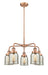 Innovations - 916-5CR-AC-G58 - Five Light Chandelier - Downtown Urban - Antique Copper