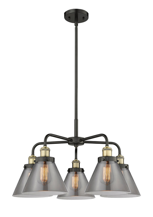 Innovations - 916-5CR-BAB-G43 - Five Light Chandelier - Downtown Urban - Black Antique Brass