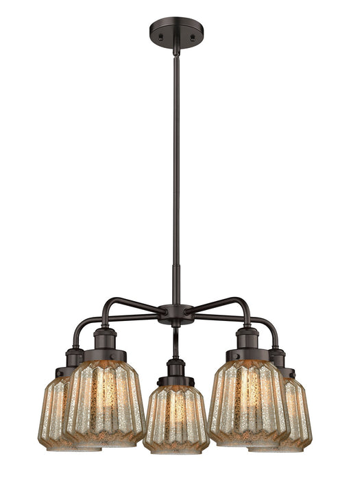 Innovations - 916-5CR-OB-G146 - Five Light Chandelier - Downtown Urban - Oil Rubbed Bronze