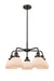 Innovations - 916-5CR-OB-G171 - Five Light Chandelier - Downtown Urban - Oil Rubbed Bronze