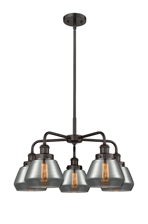 Innovations - 916-5CR-OB-G173 - Five Light Chandelier - Downtown Urban - Oil Rubbed Bronze