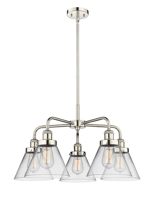 Innovations - 916-5CR-PN-G42 - Five Light Chandelier - Downtown Urban - Polished Nickel