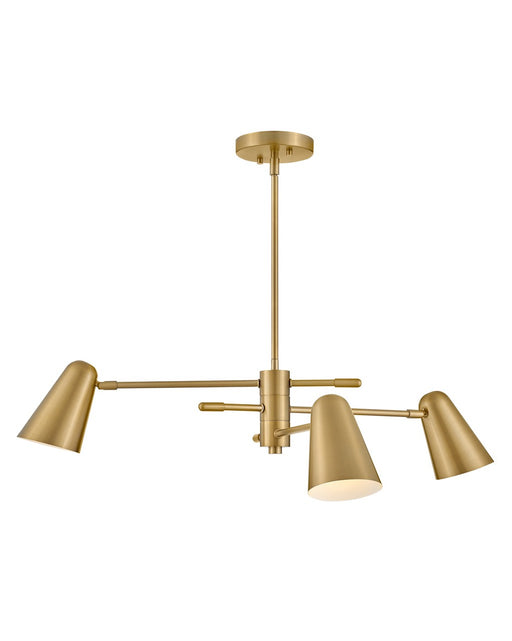 Lark - 83543LCB - LED Chandelier - Birdie - Lacquered Brass