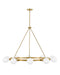 Lark - 83610LCB - LED Chandelier - Orla - Lacquered Brass