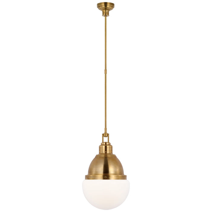 Visual Comfort Signature - AL 5050HAB-WG - LED Pendant - Bernard - Hand-Rubbed Antique Brass