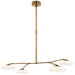 Visual Comfort Signature - CD 5014SB-WG - LED Chandelier - Brindille - Soft Brass