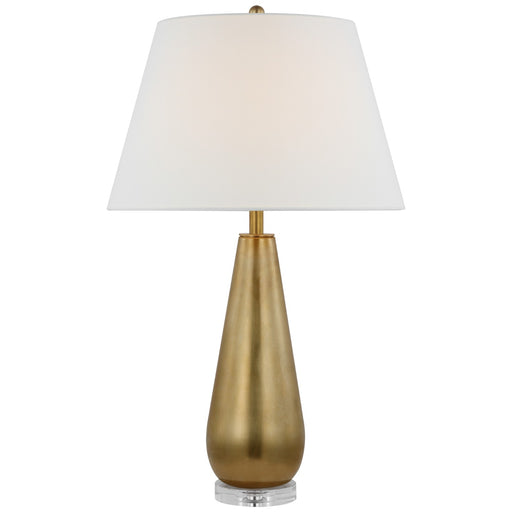 Visual Comfort Signature - CHA 8185AB-L - LED Table Lamp - Aris - Antique-Burnished Brass And Clear Glass
