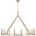 Visual Comfort Signature - CHC 5275AB - LED Chandelier - Darlana Ring - Antique-Burnished Brass