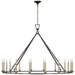 Visual Comfort Signature - CHC 5275AI - LED Chandelier - Darlana Ring - Aged Iron