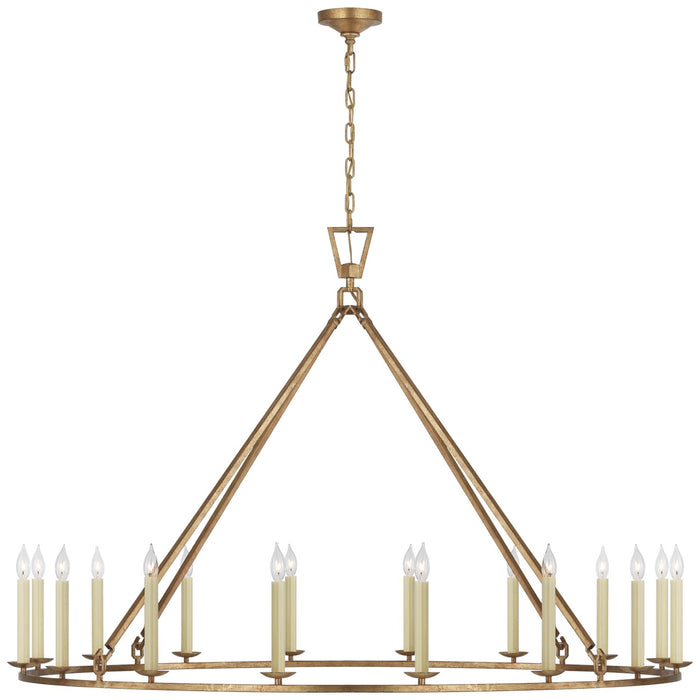 Visual Comfort Signature - CHC 5275GI - LED Chandelier - Darlana Ring - Gilded Iron