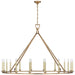 Visual Comfort Signature - CHC 5275GI - LED Chandelier - Darlana Ring - Gilded Iron