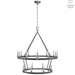 Visual Comfort Signature - CHC 5880AI/NRT - LED Chandelier - Darlana Wrapped - Aged Iron And Natural Rattan