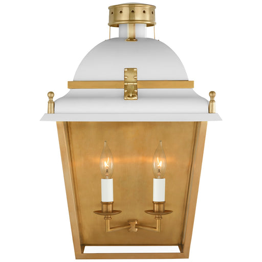 Visual Comfort Signature - CHD 2108WHT/AB - LED Wall Sconce - Coventry - White And Antique-Burnished Brass