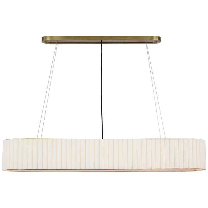 Visual Comfort Signature - IKF 5445HAB-L - LED Linear Chandelier - Palati - Hand-Rubbed Antique Brass
