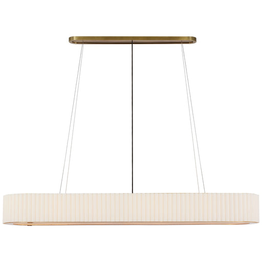 Visual Comfort Signature - IKF 5446HAB-L - LED Linear Chandelier - Palati - Hand-Rubbed Antique Brass