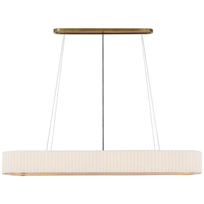 Visual Comfort Signature - IKF 5446HAB-L - LED Linear Chandelier - Palati - Hand-Rubbed Antique Brass