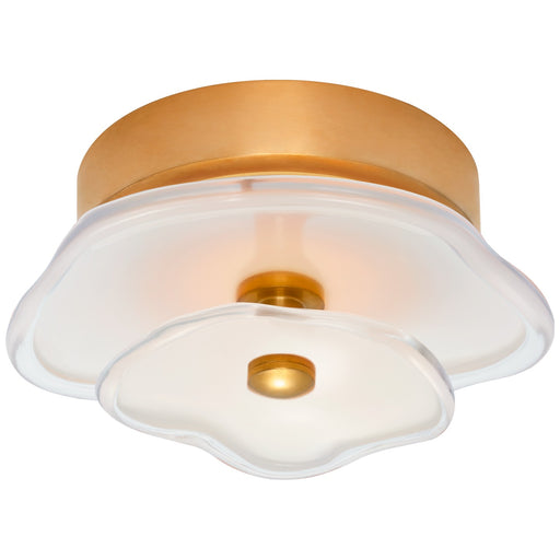 Visual Comfort Signature - KS 4063SB-CRE - LED Flush Mount - Leighton - Soft Brass