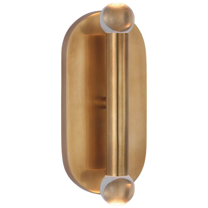Visual Comfort Signature - KW 2282AB-CG - LED Wall Sconce - Rousseau - Antique-Burnished Brass