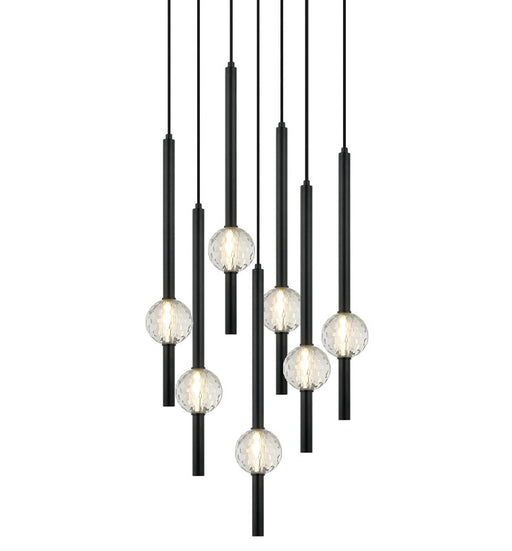 Matteo Lighting - C68907MB - Seven Light Pendant - Windchimer