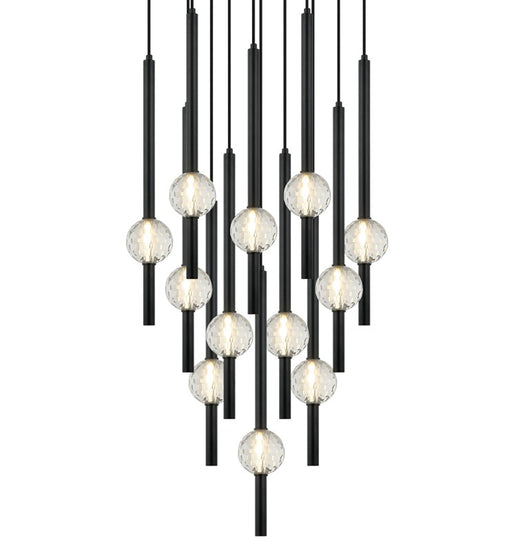 Matteo Lighting - C68912MB - 12 Light Pendant - Windchimer