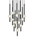 Matteo Lighting - C68912MB - 12 Light Pendant - Windchimer