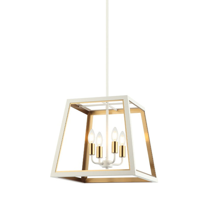 Matteo Lighting - C72104WHAG - Four Light Pendant - Rosalie