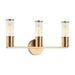 Matteo Lighting - S02803AG - Three Light Wall Sconce - Klarice